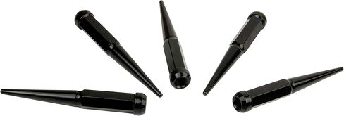 24 قطعة من BWA 24 قطعة طويلة جدًا 6 بوصات طول 14x1.5 صواميل ذات مسامير حمراء مع مفتاح، مصممة لتناسب 1999-2019 شيفروليه سيلفرادو 1500، 1992-2019 تاهو، 1994-2019 جي إم سي سييرا 1500 in Kuwait