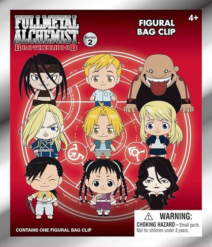 Monogram Full Metal Alchemist - 3D Foam Bag Clip Blind Bag - 24pc PDQ in Saudi Arabia