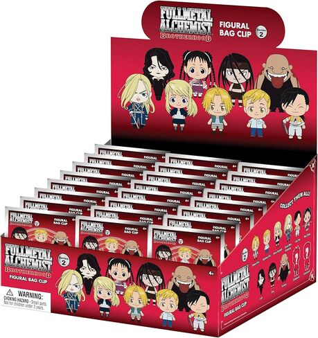 Monogram Full Metal Alchemist - 3D Foam Bag Clip Blind Bag - 24pc PDQ in Saudi Arabia