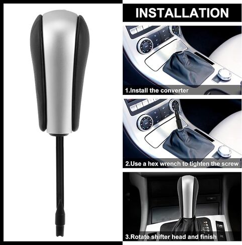 X AUTOHAUX Faux Leather Car Gear Knob Automatic for BMW X5 2000-2006 for BMW 525i 2003-2009 for BMW 330i 2001-2006 Matte in Saudi Arabia