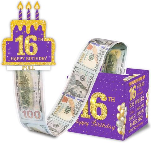 ChillHui Retirement Black and Golden Money Gift Box, Retired Birthday Money Pull Box for Women Men in Saudi Arabia