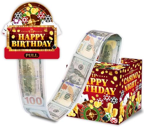 ChillHui Retirement Black and Golden Money Gift Box, Retired Birthday Money Pull Box for Women Men in Saudi Arabia