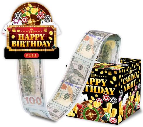 ChillHui Retirement Black and Golden Money Gift Box, Retired Birthday Money Pull Box for Women Men in Saudi Arabia