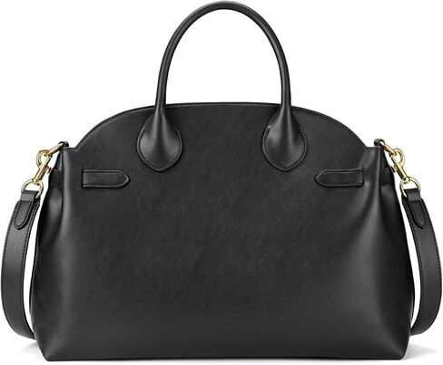 Retro Leather Work Laptop Bag: 14-16 Inch Large Capacity Computer Tote Handbag - Professional Women - Business Travel in Saudi Arabia