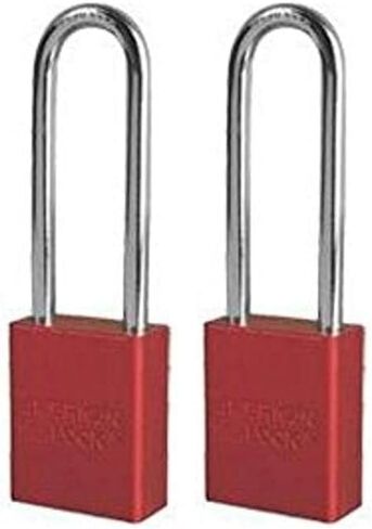 American Lock A1107RED1KEY Padlock, Aluminum, Red in Kuwait