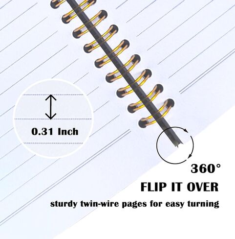 KAIOUS Pilot Notebook Gifts — Gifts for Pilots Aviation Lovers Flight Attendants Men, Vector Pilot Alphabet Aviation Plane Spiral Hardcover Journal Notebook Office Supplies in Saudi Arabia