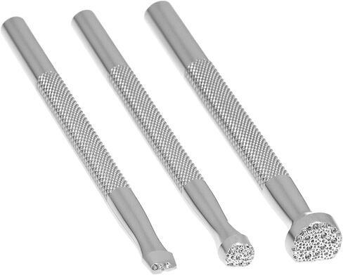 Leather Stamps, Set of 3 Professional Leather Background Stamping Tools for Craft Working, Alloy Steel with Unique Patterns in Saudi Arabia