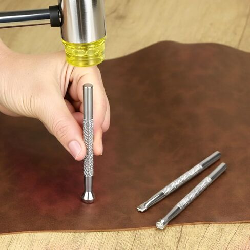 Leather Stamps, Set of 3 Professional Leather Background Stamping Tools for Craft Working, Alloy Steel with Unique Patterns in Saudi Arabia