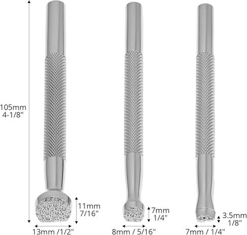 Leather Stamps, Set of 3 Professional Leather Background Stamping Tools for Craft Working, Alloy Steel with Unique Patterns in Saudi Arabia