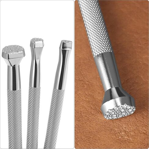 Leather Stamps, Set of 3 Professional Leather Background Stamping Tools for Craft Working, Alloy Steel with Unique Patterns in Saudi Arabia