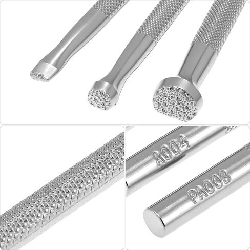 Leather Stamps, Set of 3 Professional Leather Background Stamping Tools for Craft Working, Alloy Steel with Unique Patterns in Saudi Arabia
