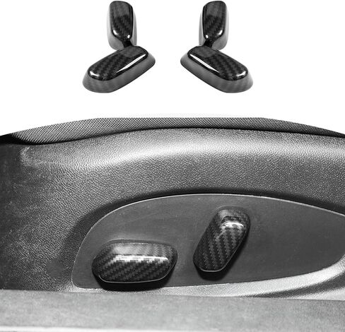 RT-TCZ for Chevy Camaro Seat Switch Button Trim Cover Carbon Fiber for Chevrolet Camaro 2016-2024 Carbon Fiber Interior Accessories 4pcs in Saudi Arabia