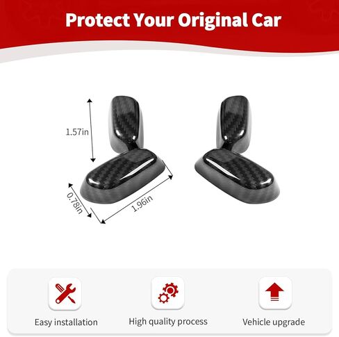 RT-TCZ for Chevy Camaro Seat Switch Button Trim Cover Carbon Fiber for Chevrolet Camaro 2016-2024 Carbon Fiber Interior Accessories 4pcs in Saudi Arabia