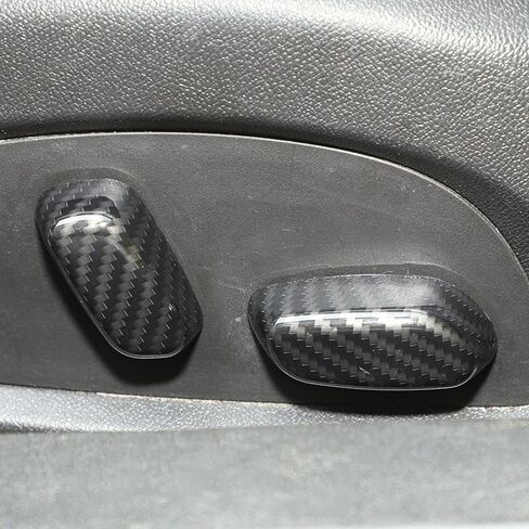 RT-TCZ for Chevy Camaro Seat Switch Button Trim Cover Carbon Fiber for Chevrolet Camaro 2016-2024 Carbon Fiber Interior Accessories 4pcs in Saudi Arabia