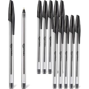 أقلام حبر جاف من أمازون بيسكس، 1.0 ملم، أسود، 144 قلمًا in Kuwait