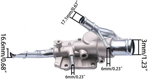 11060-ET00D Engine Coolant Thermostat Housing & Sensor 22630-0M200 /Fit For Nissan Sentra 2.0L MT Base 2007-12 Versa 1.8L Sedan(2 PCS) in Saudi Arabia