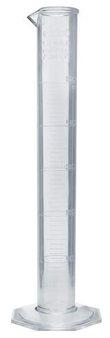 EISCO Graduated Cylinder, 1000mL - Class A Tolerance - Octagonal Base - TPX Plastic - Industrial Quality, Autoclavable in Saudi Arabia