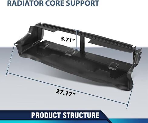PIT66 Upper Radiator Core Support Deflector Black Compatible with Ford Focus 2012-2014 CP9Z8312B, BM51-8312-AC, CM51-8312-AA in Saudi Arabia