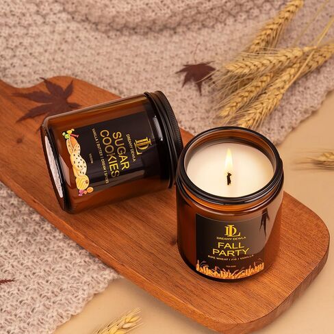 Scented Candles for Home - Candle Gifts for Men Birthday, Anniversary - Soy Candles for Home Scented, Men Candle in Amber Jar, Lemon Eucalyptus Scented Candles, 7 oz in Saudi Arabia