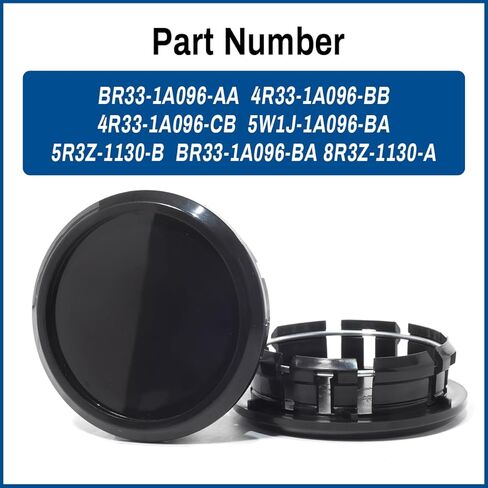 2.66In Wheel Center Cap for 2005-2014 Ford Mustang 16'' 17'' 18'' Rim Hubcap PN: BR33-1A096 4R33-1A096 5W1J-1A096 4R3Z-1130 5R3Z-1130 8R3Z-1130, 4 PCS, Black in Saudi Arabia