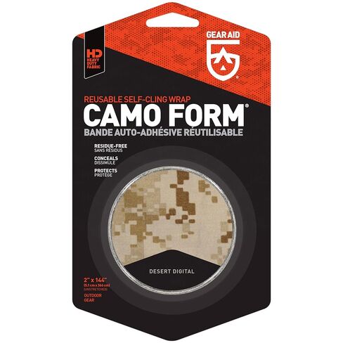 غلاف مموه من القماش ذاتي الالتصاق وقابل لإعادة الاستخدام من GEAR AID Camo، يضيف قبضة ودرع للأيدي من الأسطح الساخنة أو الباردة لحمايتك ومعداتك، Kryptek Highlander، لفة 2 × 144 بوصة، عبوتان in Saudi Arabia