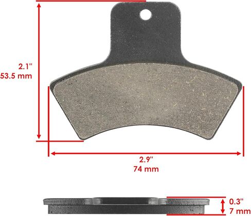 Caltric Rear Brake Pads Compatible with Polaris Sportsman 500 1998 1999 2000 2001 2002 Rear Brakes in Saudi Arabia