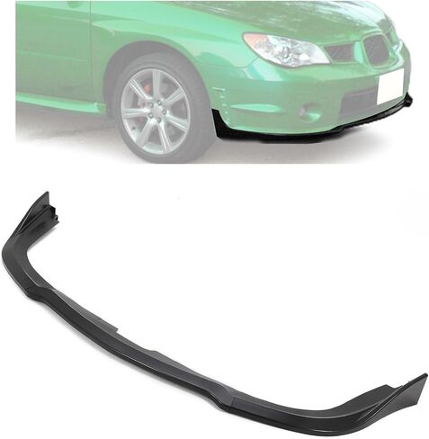 الجبهة حافة مصد السيارة متوافقة مع 2006-2007 سوبارو امبريزا WRX STI CS2 نمط أسود PP الفاصل حماية المفسد 3 قطعة in Saudi Arabia