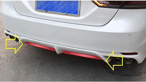 x xotic tech Red Front Center Hood Grille Grill Insert Stripe Rear Bumper Lower Lip Protector Stainless Steel Cover Trim,Compatible with Toyota Camry SE XSE 2018-2024 in Saudi Arabia
