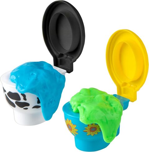 عبوة من قطعتين من ORB Goooze Ultra Toilet Slimi - مراحيض مرحة ومبتكرة ومراحيض ألعاب - اصنع أصوات حمام سخيفة ومزحة بأصدقائك - لعبة حسية جديدة وهدية مضمونة لجعل الأطفال والكبار يضحكون in Saudi Arabia