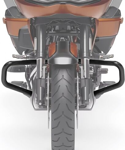 واقي حماية المحرك المفروم من Green-L على الطريق السريع مناسب لدراجات Harley CVO Street Glide Road Glide 2023-2025 in Kuwait