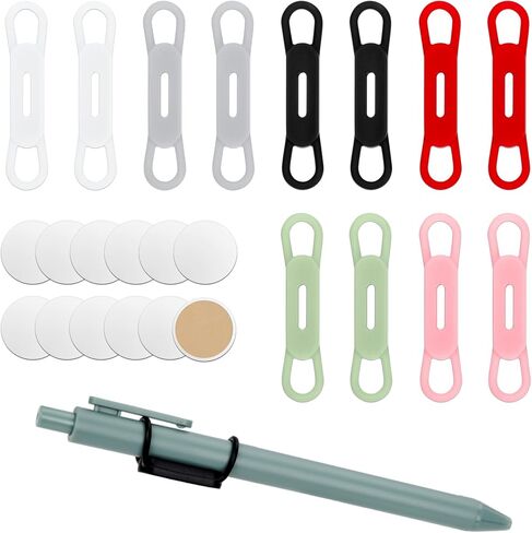 12pcs Magnetic Pen Holders, Adjustable Silicone Marker Holder Pencil Organizer Storage Magnetic Pen Holder for Refrigerator Fridge Whiteboard Classroom Office Desk Accessories (Multicolor) in Saudi Arabia