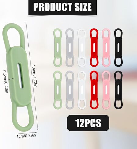 12pcs Magnetic Pen Holders, Adjustable Silicone Marker Holder Pencil Organizer Storage Magnetic Pen Holder for Refrigerator Fridge Whiteboard Classroom Office Desk Accessories (Multicolor) in Saudi Arabia
