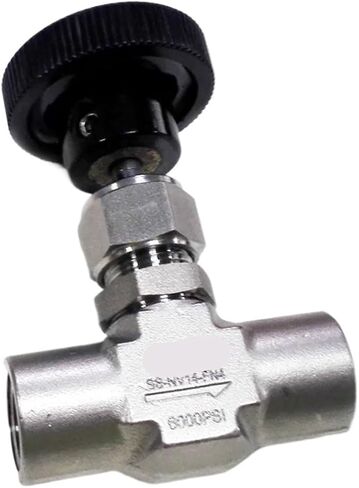 Hydraulic Two-Way Throttle Valve Needle Valve Stainless Steel Gas Female 1/8", 1/4", 3/8", 1/2", 3/4"(1/8") in Saudi Arabia