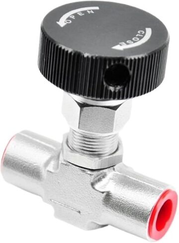 Hydraulic Two-Way Throttle Valve Needle Valve Stainless Steel Gas Female 1/8", 1/4", 3/8", 1/2", 3/4"(1/8") in Saudi Arabia