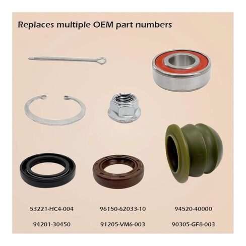 Steering Bushing Bearing Seal Nut Kit Replacement for Honda for Recon 250 TRX250TE/TM 1997-2024 in Saudi Arabia