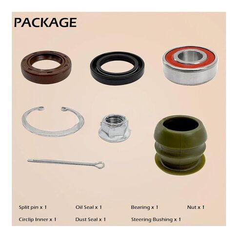 Steering Bushing Bearing Seal Nut Kit Replacement for Honda for Recon 250 TRX250TE/TM 1997-2024 in Saudi Arabia