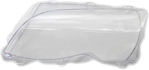 أغطية عدسات إضاءة السيارة الأمامية متوافقة مع BMW 3 Series E46 318i 320i 325i 4 أبواب سيدان 2002-2005 غطاء المصباح الأمامي (فضي) in Saudi Arabia