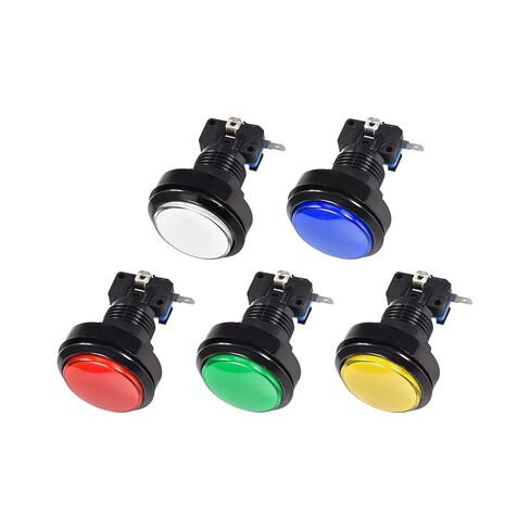Game Push Buttons Game Push Switches LED Light with Micro Switches for Arcade Game 60mm in Saudi Arabia