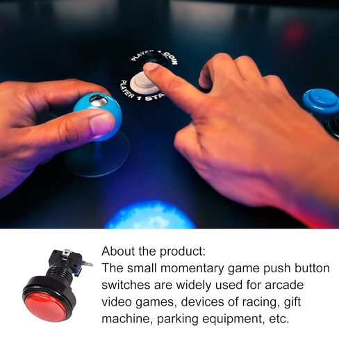 Game Push Buttons Game Push Switches LED Light with Micro Switches for Arcade Game 60mm in Saudi Arabia