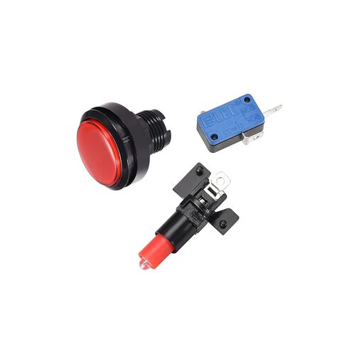 Game Push Buttons Game Push Switches LED Light with Micro Switches for Arcade Game 60mm in Saudi Arabia