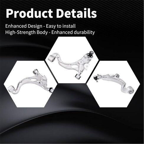 2PCS Front Lower Control Arm and Ball Joint Assembly Compatible with 1998-2005 BUICK PARK AVENUE 1998-2004 CADILLAC SEVILLE 1998-2003 OLDSMOBILE AURORA K620291 K620292 in Saudi Arabia