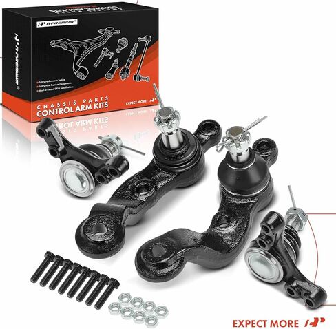 A-Premium Set of 4, Front Upper and Lower Ball Joints Kit, Compatible with Toyota Tacoma 1996-2004, RWD in Saudi Arabia