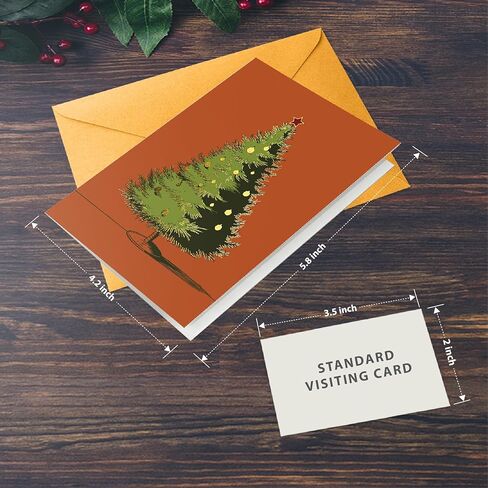 easykart labels 18 Boxed Merry Christmas Greeting Cards with Foiling, 5.75 x 4.25 Inch with Envelopes & Sealing Stickers in Saudi Arabia