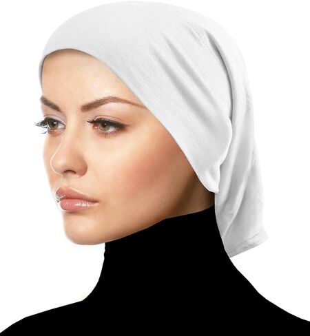Middle Eastern Mall Beanie Hijab Cap Chemo Under Scarf Cotton Tube Headband for Women in Kuwait