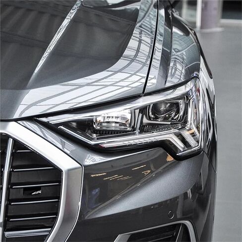 متوافق مع أودي Q3 2019 2020 2021 2022 2023 2024 غطاء المصباح شفاف عاكس الضوء كشافات قذيفة استبدال العدسة الأصلية (يسار) in Kuwait