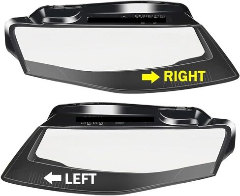 Left/Righ Car Front Headlight Lens Cover A4 A4L B8 2009 2010 2011 2012 Transparent Lampshade Clear Headlamp Cover(Only Right) in Saudi Arabia