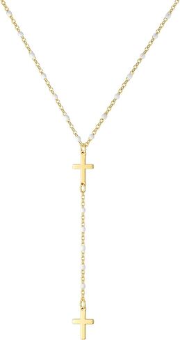 Lariat Gold Necklace for Women Dainty Long Necklace 14k Gold Plated Y-Shaped Layered Chain Necklaces in Saudi Arabia