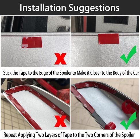 Big Spoiler Wings for 2014-2024 Infiniti Q50 Base Premium Q50S Sport Sedan Rear Trunk Spoiler Lip Tail Wing Trunk Lid PSM Style ABS Glossy Black in Kuwait