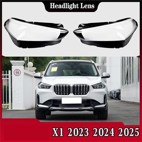 Compatible For BMW X1 2023 2024 2025 Front Headlamp Cover Transparent Lampshade Replace Original Lens(A Pair) in Saudi Arabia