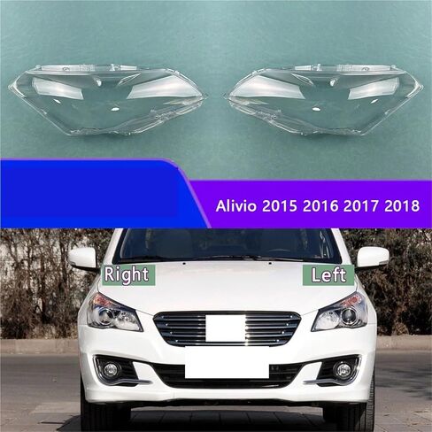 Compatible For Suzuki Alivio 2015 2016 2017 2018 Headlight Lens Cover Transparent Lampshade Headlamp Shell Auto Replacement Part(1PCS Right) in Saudi Arabia
